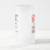 ビーおもしろいル処方パーソナライズされた名 フロストグラスビールジョッキ (中央)