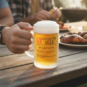 ビーおもしろいル処方パーソナライズされた名 フロストグラスビールジョッキ