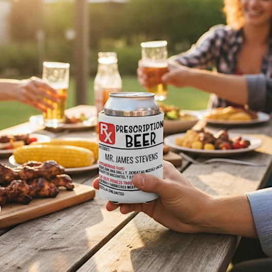 ビーおもしろいル処方パーソナライズされた名 缶クーラー