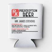 ビーおもしろいル処方パーソナライズされた名 缶クーラー (正面)