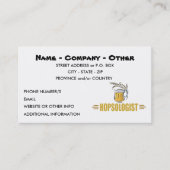 ビーおもしろいル好きのユーモアのあるホプソジスト 名刺 (正面)