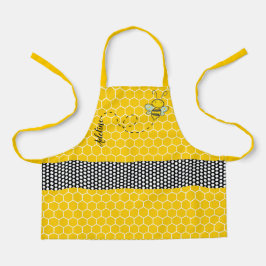 ビーお洒落とハニカムパーソナライズされた エプロン