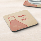 ビーお洒落カーコースターセット(赤) コースター (左側)