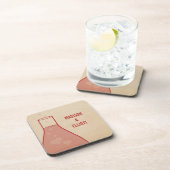 ビーお洒落カーコースターセット(赤) コースター (右側)