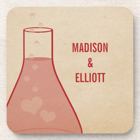 ビーお洒落カーコースターセット(赤) コースター (正面)