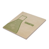 ビーお洒落カータイル、緑 タイル (側面)