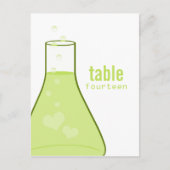 ビーお洒落カーテーブルはがき、緑 ポストカード (正面)