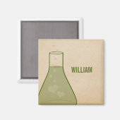 ビーお洒落カーマグネット、緑 マグネット (正面/裏面)