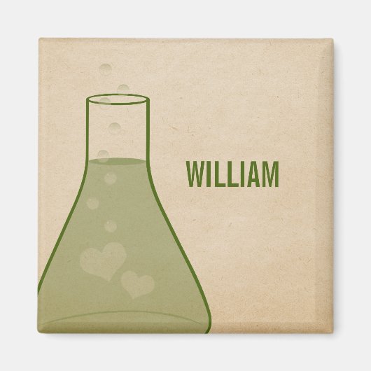 ビーお洒落カーマグネット、緑 マグネット (正面)