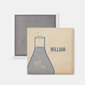 ビーお洒落カーマグネット、青 マグネット (正面/裏面)