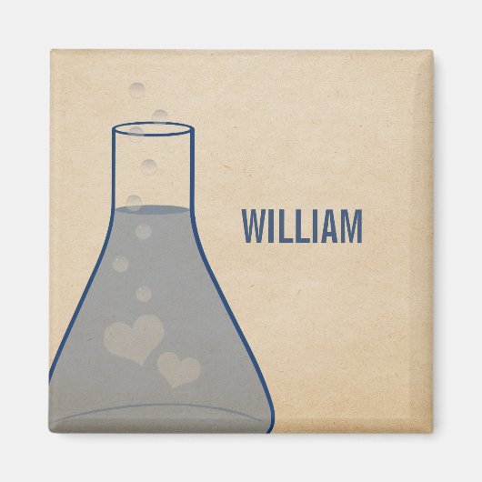 ビーお洒落カーマグネット、青 マグネット (正面)