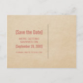 ビーお洒落カー日付はがき、赤を保存 案内ポストカード (裏面)