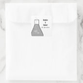 ビーお洒落カー結婚式用シール、グレー スクエアシール (バッグ)