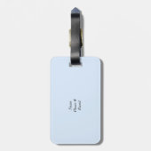 ビーお洒落ス汚れガラスデザインラゲッジタグ ラゲッジタグ (裏面縦)