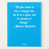 ビーお洒落デイジーデイジーフラワーブルーホワイト プランナー手帳 (裏面)