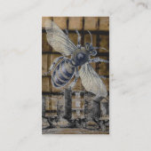 ビーお洒落ハイブヴィンテージハニービービーキーピングアート 名刺 (裏面)