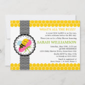 ビーお洒落ビーのシャワー 招待状 (正面)