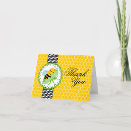 ビーお洒落ベイビーシャワーありがとう サンキューカード