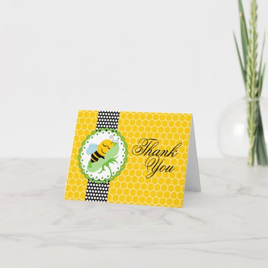 ビーお洒落ベイビーシャワーありがとう サンキューカード (正面)