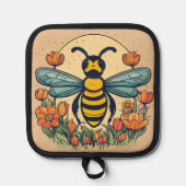 ビーお洒落ポットホルダー 鍋敷き (正面)