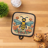 ビーお洒落ポットホルダー 鍋敷き (トップダウン)