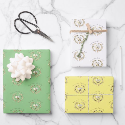 ビーお洒落リーストリオ ラッピングペーパーシート (正面)