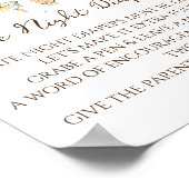 ビーお洒落リース深夜おむつサイン ポスター (角)