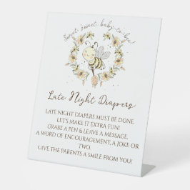 ビーお洒落リース深夜おむつ 台座サイン