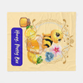 ビーかわいらしニー フリースブランケット (正面(横))