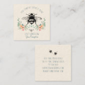 ビーかわいらしフローラ名刺 スクエア名刺 (正面/裏面)