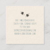 ビーかわいらしフローラ名刺 スクエア名刺 (裏面)