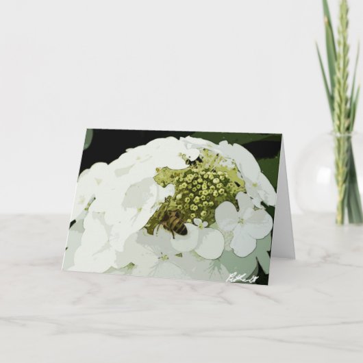 ビーが白人の職場に カード (正面)