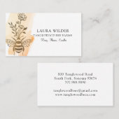 ビーとフローラはちみつ製品の名刺 名刺 (正面/裏面)