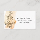 ビーとフローラはちみつ製品の名刺 名刺 (正面)
