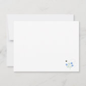 ビーとワイルドフラワーのサンキューカード (裏面)