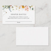 ビーとヴィンテージフローラおむつラッフル エンクロージャーカード (正面/裏面)