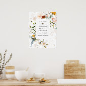 ビーとヴィンテージフローラブライダルシャワーへようこそ ポスター (キッチン)