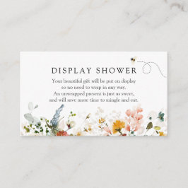 ビーとヴィンテージフローラ表示シャワー エンクロージャーカード