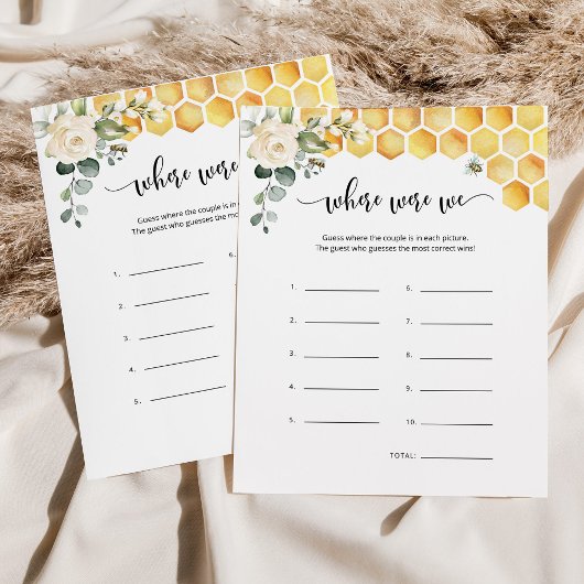 ビーどこに我々のブライダルシャワーゲーム