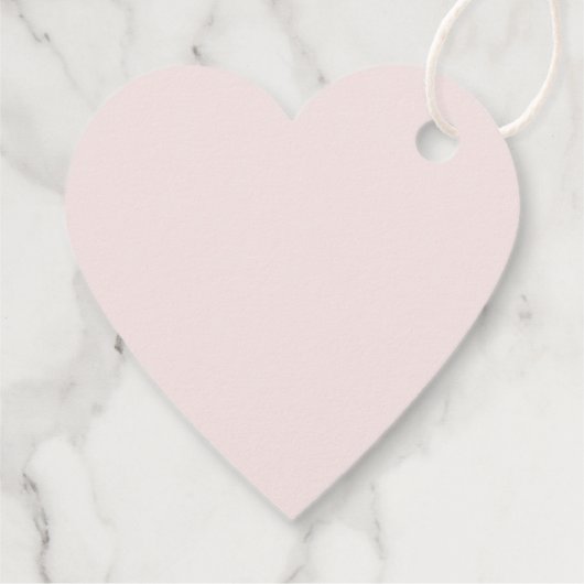 ビーのハート型のピンク結婚色 フェイバータグ (裏面)