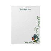 ビーのバードハウスバレエ素線メモ帳 ノートパッド (回転)