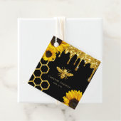 ビーのロゴとヒマワリ フェイバータグ (インサイチュ)