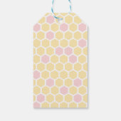 ビーの日1st誕生日フローラピンク感謝していクお気に入り ギフトタグ (裏面)