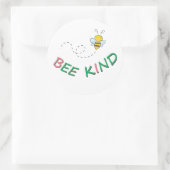 ビーの種類 – おもしろい引用文やる気を起こさせることわざとアート ラウンドシール (バッグ)