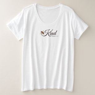 ビーの親切 プラスサイズTシャツ