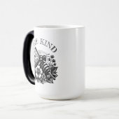 ビーの親切 |ヴィンテージと花パーソナライズされた| モーフィングマグカップ (正面左)