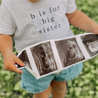 ビーはビッグシスター ベイビーファインジャージーTシャツ ベビーTシャツ