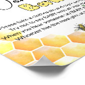 ビーはベビーガビシャワーゲームと言わない ポスター (角)