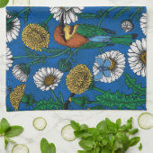 ビーは青で食べる キッチンタオル (折り畳み)