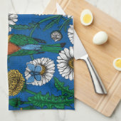 ビーは青で食べる キッチンタオル (四つ折り)